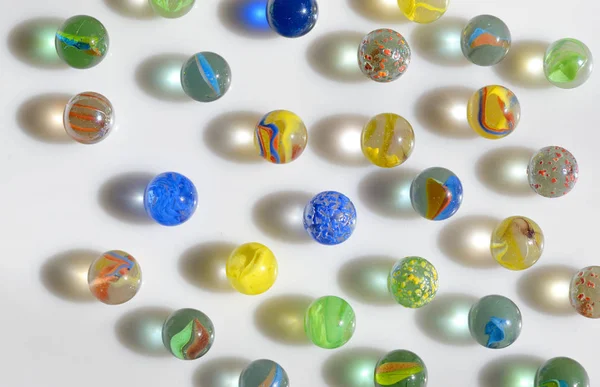 Bolas de mármore de vidro — Fotografia de Stock