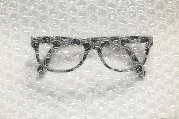 Bubble Wrap and Glasses — Stock Photo, Image