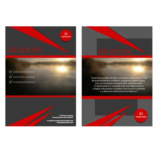 Broschüre Flyer Design Template Vektor Cover Präsentation Geometrie — Stockvektor