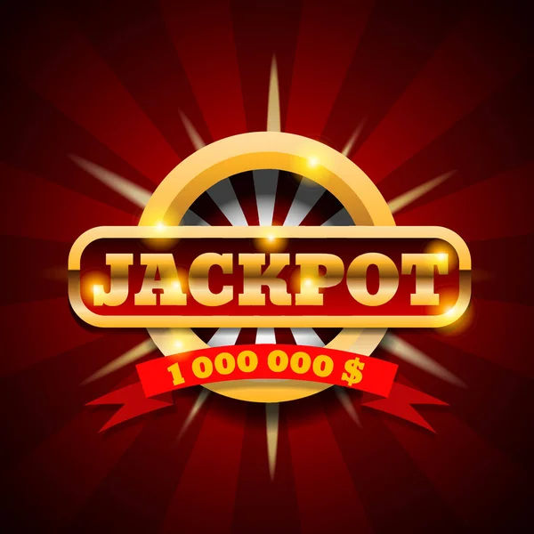 Jackpot banner afbeelding 10 eps vector. — Stockvector