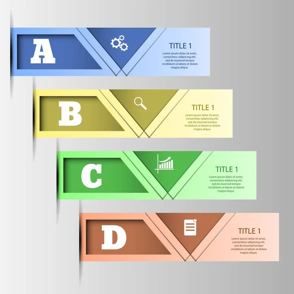 Design clean number banners template graphic eps 10 vector.