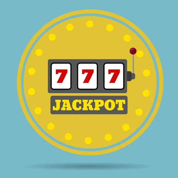 Vlakke stijl jackpot pictogram afbeelding 10 eps vector. — Stockvector