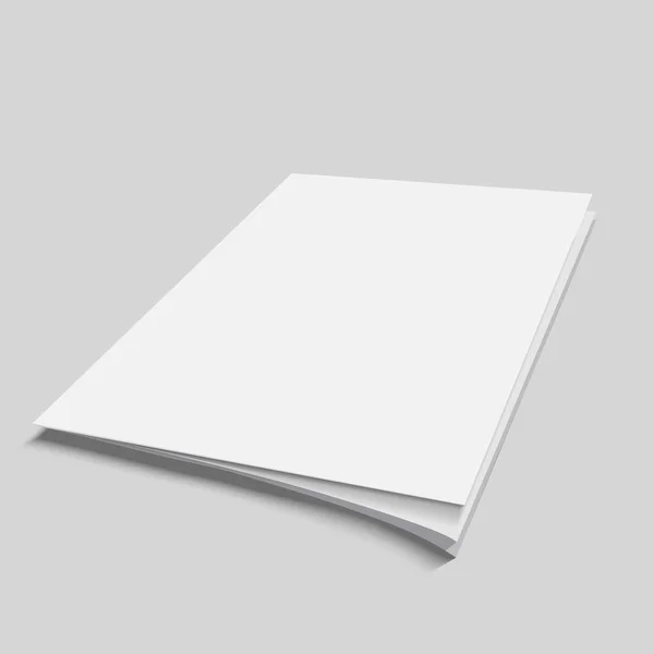 Prázdné, létající obálce časopisu kniha Brožura Brožura Illustratio — Stockový vektor