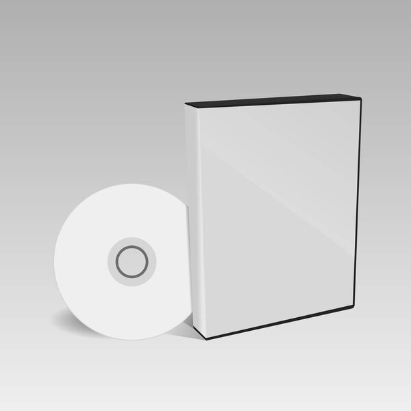 CD или DVD макет крышки диска eps 10 вектор
