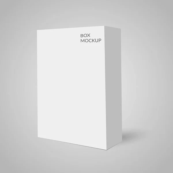 Modèle de maquette de boîte de paquet de carton isolé prêt pour votre de — Image vectorielle