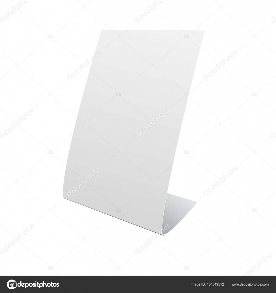 Nameplate Stand Banner On White Background Mock Up Template Read Vector Image By C Nikola Vector Stock