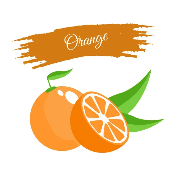 Succo d'arancia grunge timbro vettoriale illustrazione eps 10 — Vettoriale Stock