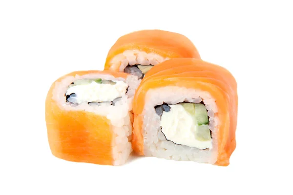 Sushi aislado comida japón foto en un blanco bg — Foto de Stock