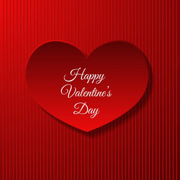 Rode valentines day hart achtergrond eps 10 — Stockvector