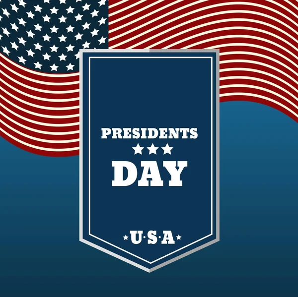 Başkanlar Günü poster vektör eps 10 — Stok Vektör