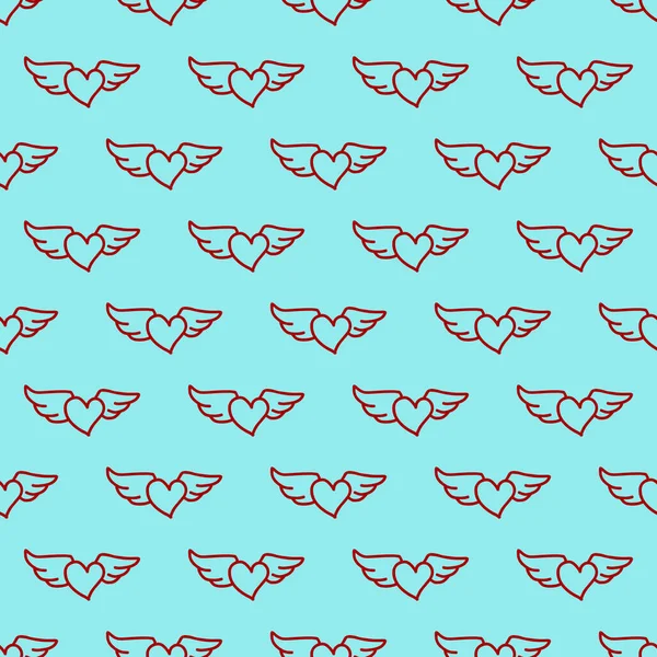 Corazones volar patrón para su diseño de vectores eps 10 fondo — Archivo Imágenes Vectoriales