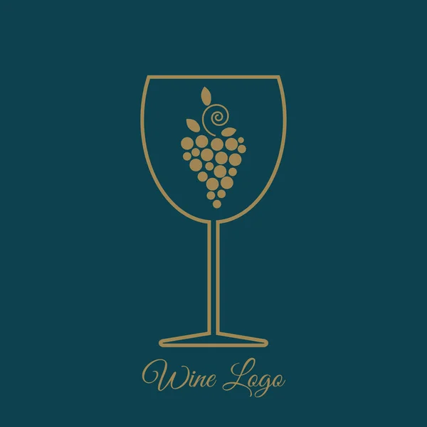 Logo vin de raisin lillustration eps 10 vecteur — Image vectorielle