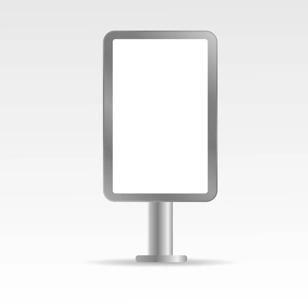 Mock up empty metall bilboard vektor illustration eps 10 — Stockvektor