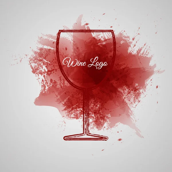 Vin de raisin logo abstrait lillustration eps 10 vecteur — Image vectorielle