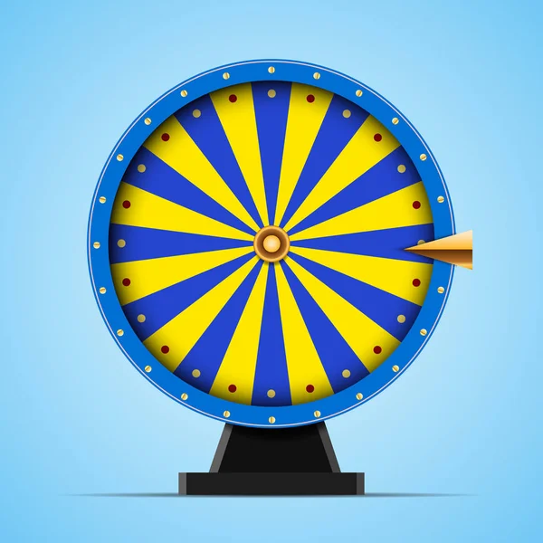 Голубое колесо фортуны — стоковый вектор
