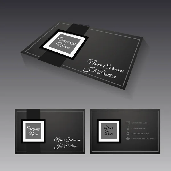 Diseño de tarjetas de visita vector Ilustración eps 10 — Vector de stock