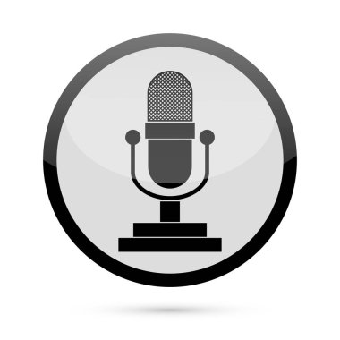 Retro mikrofon vektör simgesini eps 10