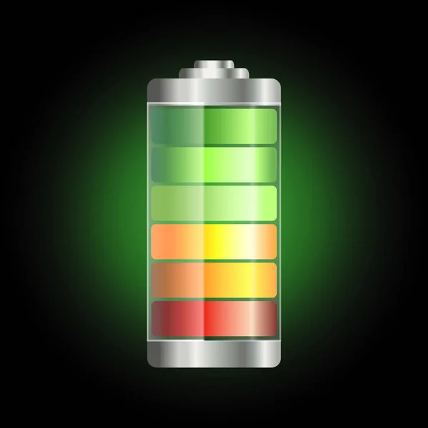 Ilustracja opłata baterie kolor element wektora dla sieci de — Wektor stockowy