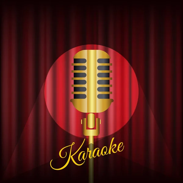 Volante de karaoke vector de banner abstracto eps 10 — Vector de stock