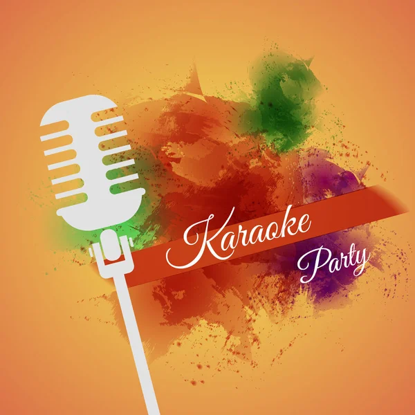 Karaoke grunge vector de banner abstracto eps 10 — Archivo Imágenes Vectoriales