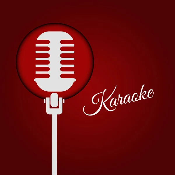 Karaoke red abstract banner vector eps 10 — Stock Vector