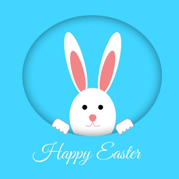 Conejo feliz Pascua vector eps 10 fondo — Vector de stock