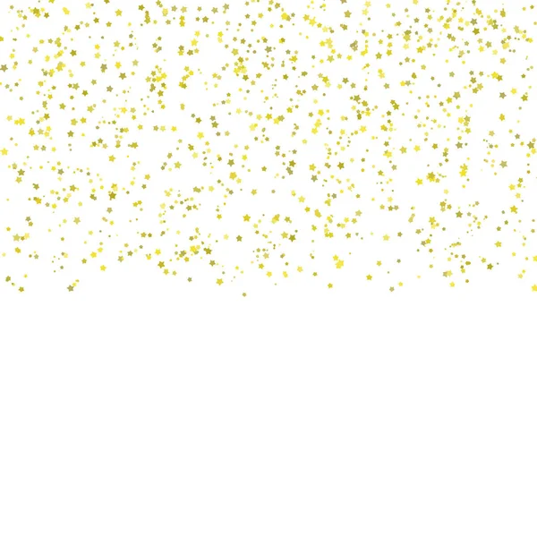 Estrellas de oro confeti vector de fondo eps 10 — Vector de stock