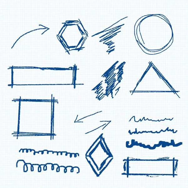 Vector conjunto lápiz diseño elementos eps 10 — Archivo Imágenes Vectoriales