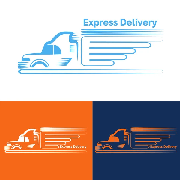 Truck logo express delivery set vector eps 10 for your design — Stock Vector