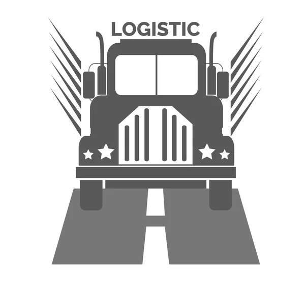 Caminhão logístico vetor eps 10 para o seu projeto — Vetor de Stock