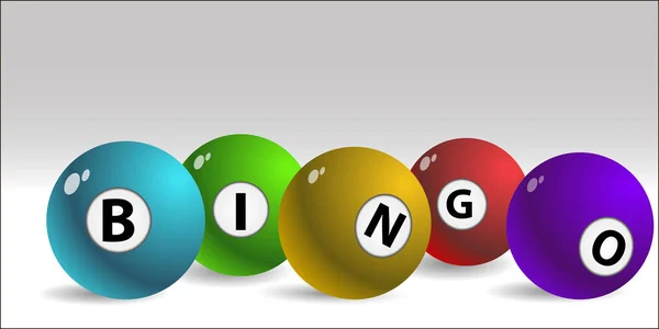 Bingo lottery balls  colors vector eps 10 design — Stock Vector