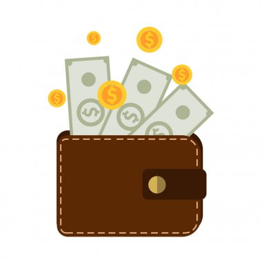 Vektör para ve m-cüzdan simgesi tasarım eps 10