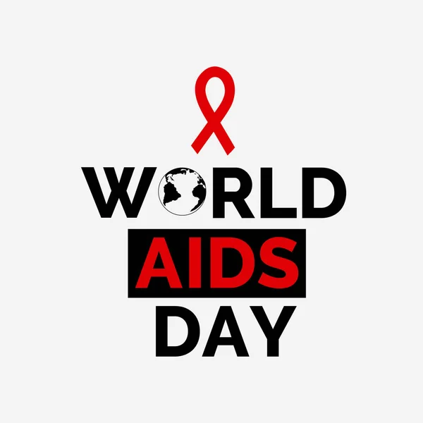 Mundial SIDA día diseño cartel concepto eps 10 — Vector de stock