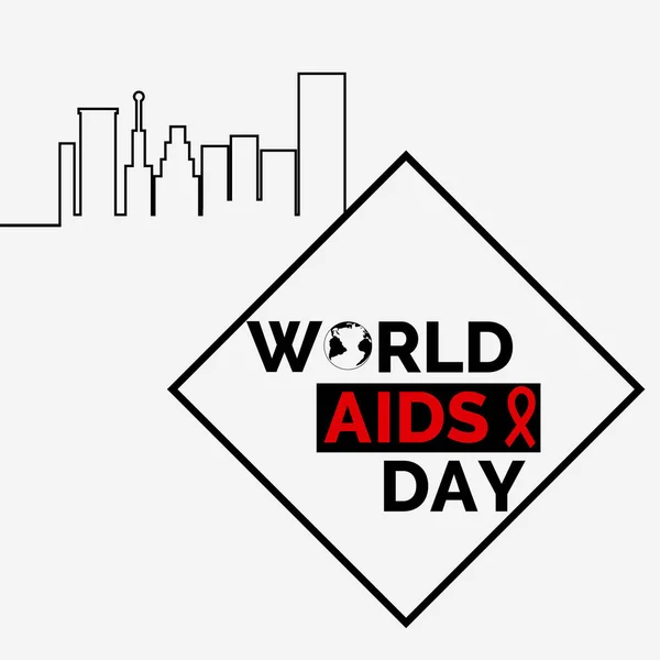 Día Mundial del SIDA diseño de carteles eps 10 — Vector de stock