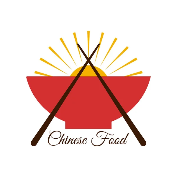 China food logo op witte EPS-10 ontwerp — Stockvector