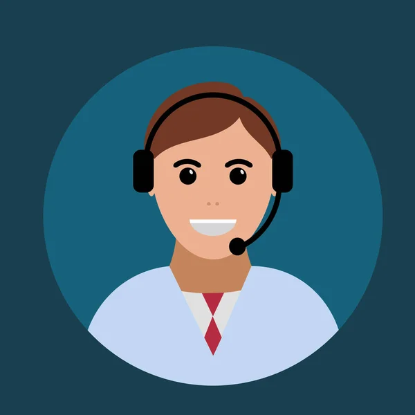 Customer service ondersteuning platte ontwerp EPS-10 vectorillustratie — Stockvector