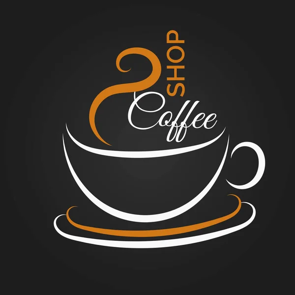 Diseño del café vector concepto abstracto eps 10 — Vector de stock