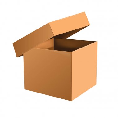 Vektör çizim gerçekçi tasarım eps 10 kutu