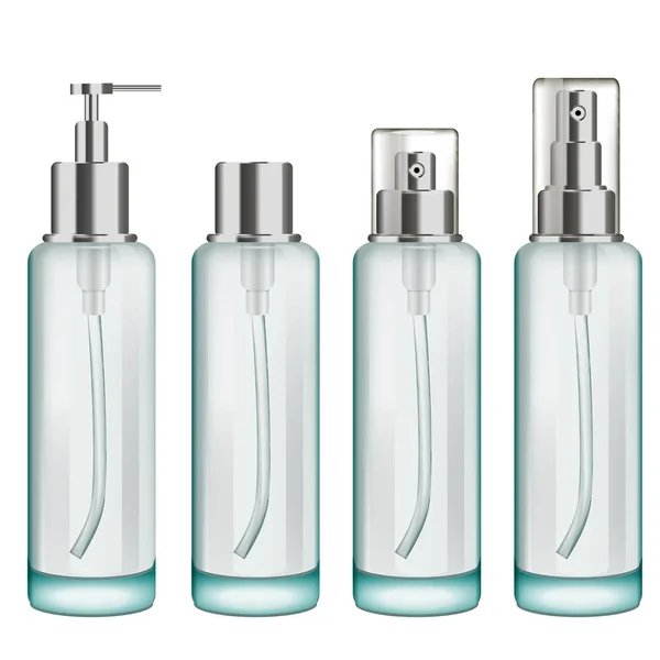 Bottiglia di vetro cosmetico set per il vostro design eps 10 — Vettoriale Stock