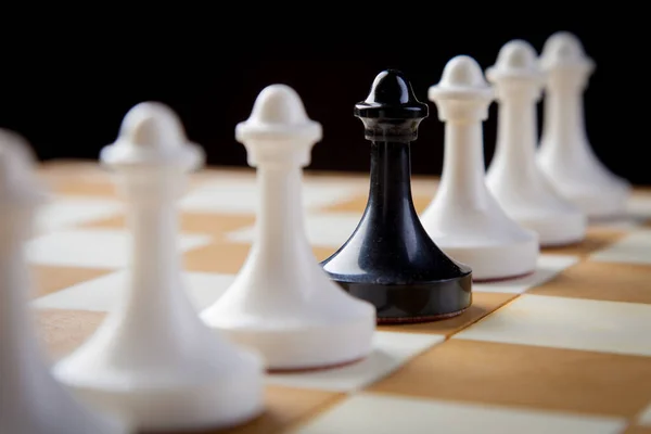 Chess Pieces Chessboard Checkmate Photo Dark Royalty Free Stock Images