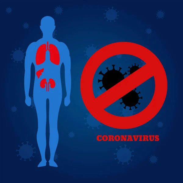 Coronavirus Concept Background Design Vector Illustration Eps — Stock Vector