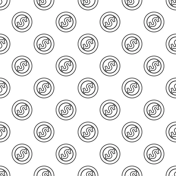 Грошова Монета Візерунок Лінії Дизайну Вектор Eps — стоковий вектор