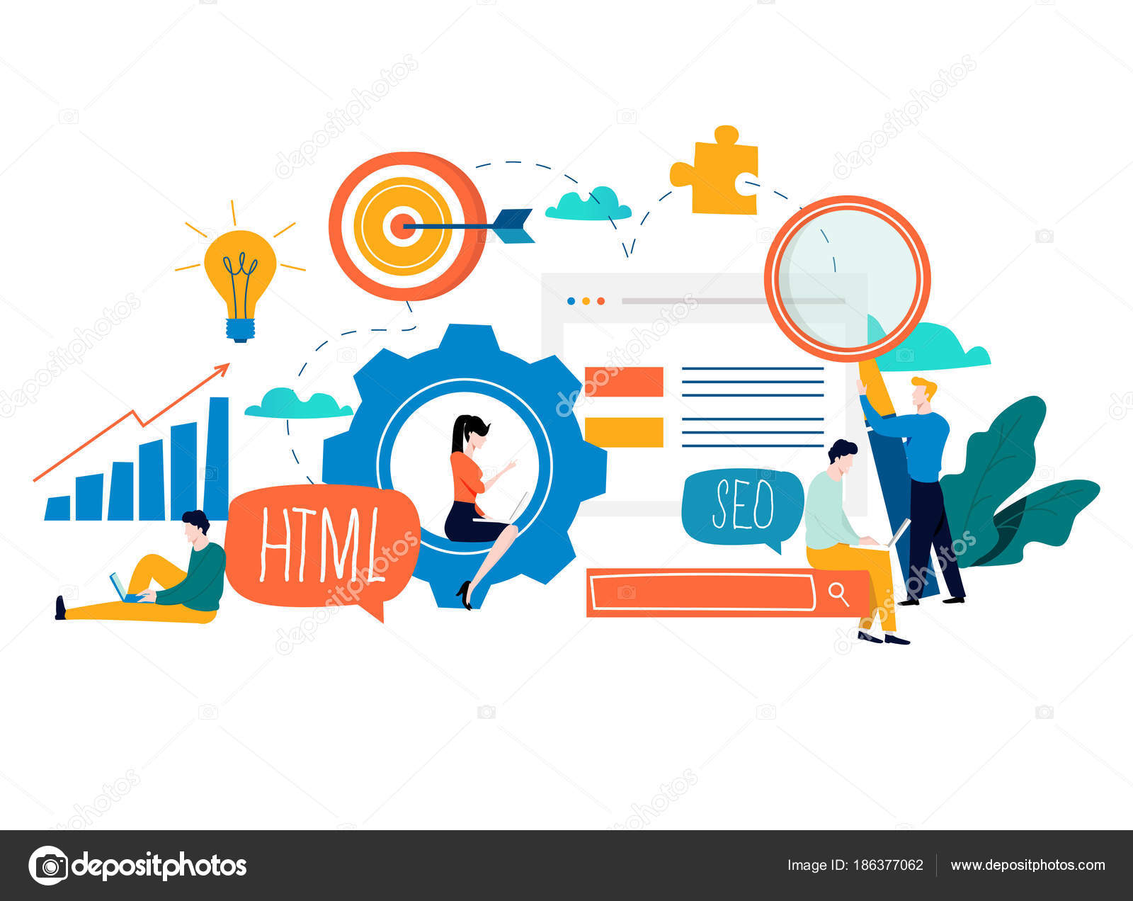 Seo Search Engine Optimization Keyword Research Market Research Flat Vector Vector Image By C Liravega Vector Stock Seo Search Engine Optimization Keyword Research Market Research Flat Vector Vector Image By C Liravega Vector Stock