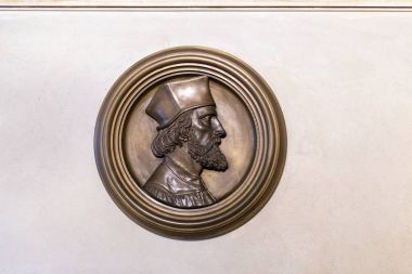 Prague, Çek Cumhuriyeti - 18 Mart, 2017: Jan Hus Bethlehem kilisede profili