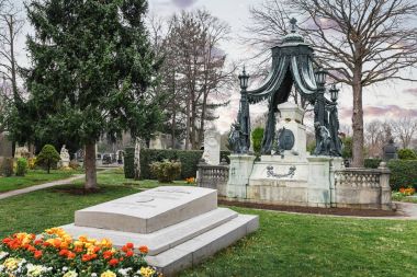24 Şubat 2017, Viyana, Avusturya: Viyana Simmering ilçe mezarlığına açılan Avrupa'nın en büyük mezarlıklar biri haline 1874 ve yaklaşık üç milyon mezarda