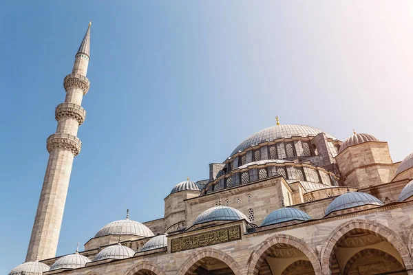 Istanbul Süleymaniye'en büyük Camisi ve dekorasyon Mimarlık ve tasarım detaylarını Close-Up — Stok fotoğraf