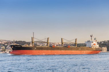 11 Eylül 2017, Türkiye, Istanbul: Istanbul limanda Afrika Sunbird adlı kargo gemisi