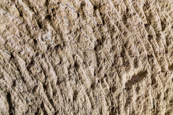 Крупный план древней стены пещерного дома, высеченного из камня Каппадокия, Турция — стоковое фото
