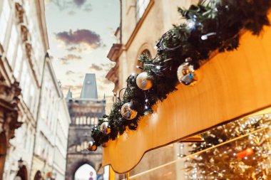 Avrupa Bina Noel için dekore edilmiştir.