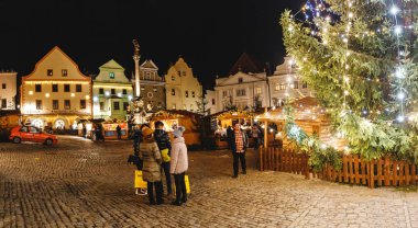 Aralık 2017, Prague, Çek Cumhuriyeti: Noel pazarı fuarında 